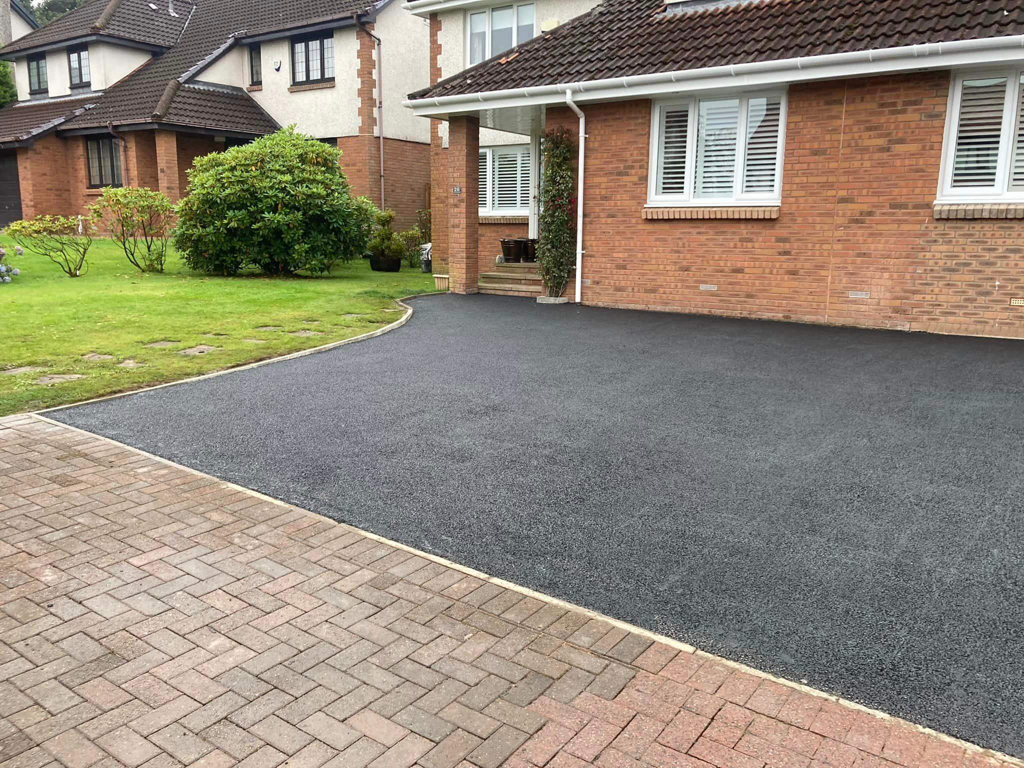 Tarmac installation team at work